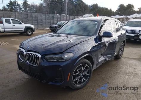 2022 BMW X3 xDrive30I z USA, uszkodzony, nr VIN 5UX53DP0XN9L56029